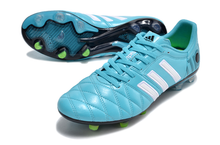 Carregar imagem no visualizador da galeria, Chuteira Campo Adidas AdiPure 11 Pro FG Branca e Azul
