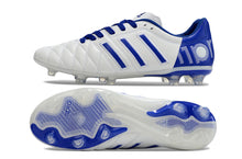 Carregar imagem no visualizador da galeria, Chuteira Campo Adidas AdiPure 11 Pro FG Branca e Azul
