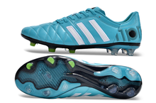 Carregar imagem no visualizador da galeria, Chuteira Campo Adidas AdiPure 11 Pro FG Branca e Azul
