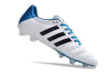 Carregar imagem no visualizador da galeria, Chuteira Campo Adidas AdiPure 11 Pro FG Branca e Azul " Toni Kroos "
